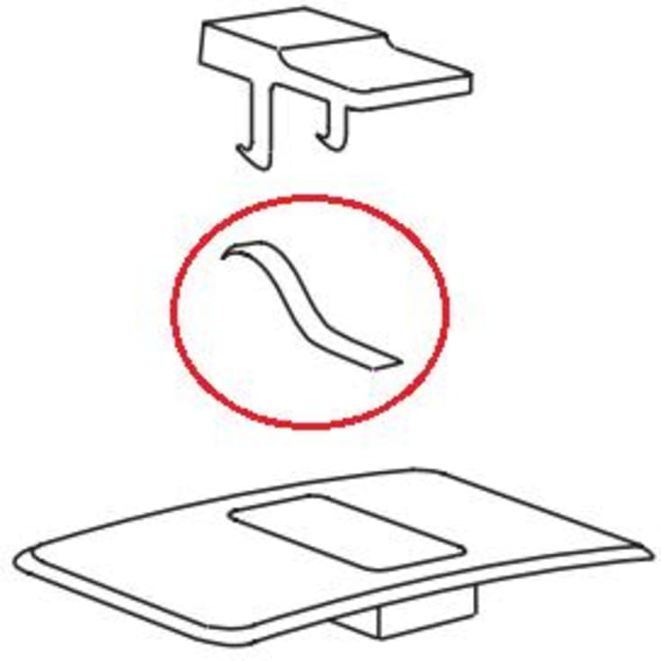 Gustavsberg bladfjeder t/trykknap Nordic 2002