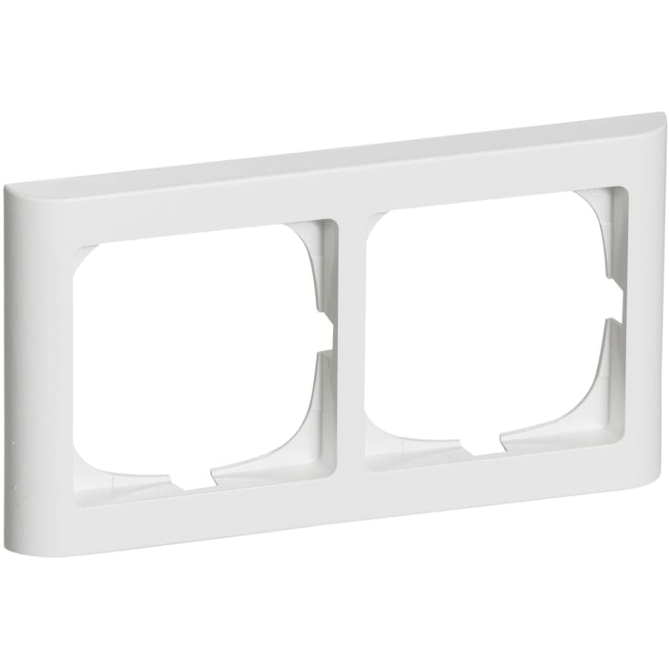 LK Fuga Softline 63 ramme, 2x1 modul, vandret, hvid