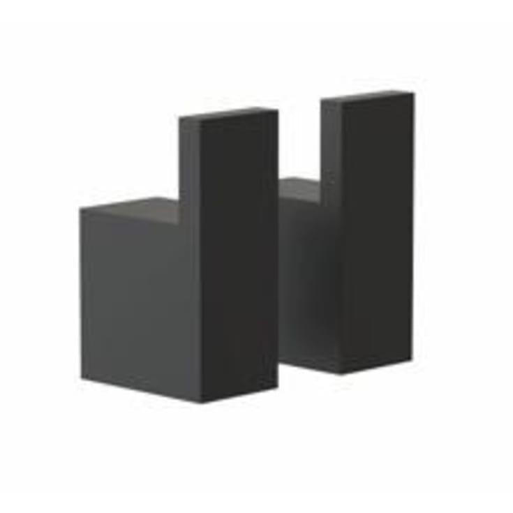 Frost Quadra håndklædekrog, 2 stk., sort