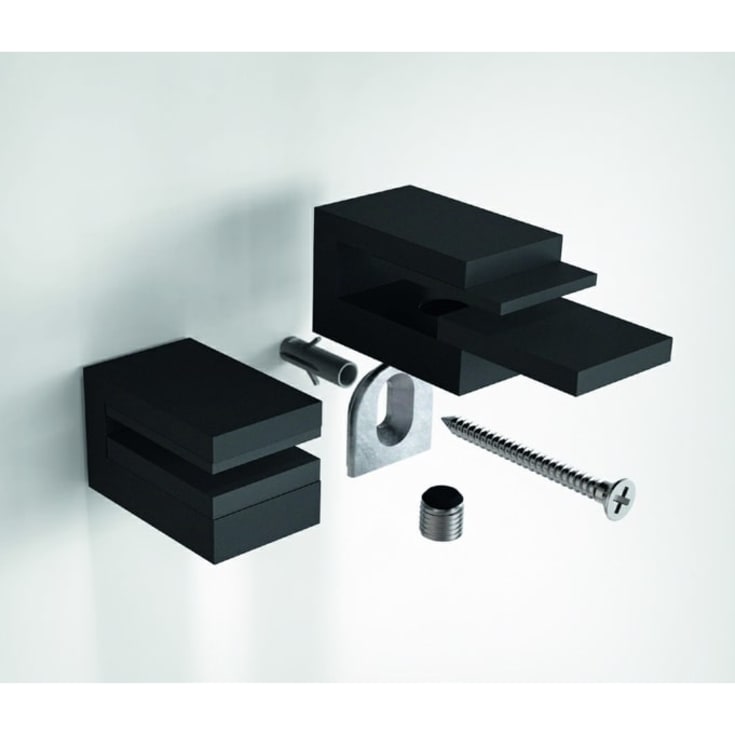 Frost Quadra hyldeholder, 2 stk., sort