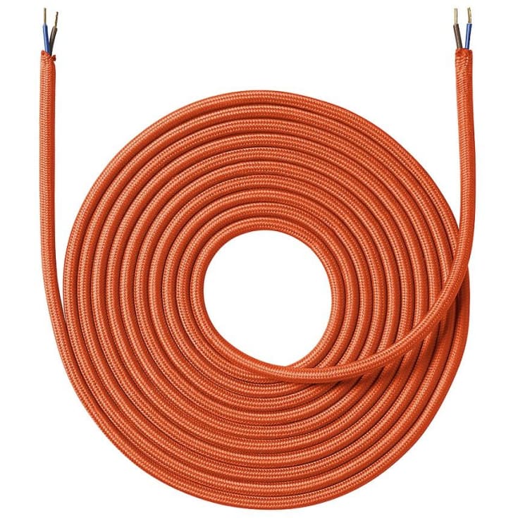Nielsen Light stofledning, 2x0,75 mm², 4 meter, orange