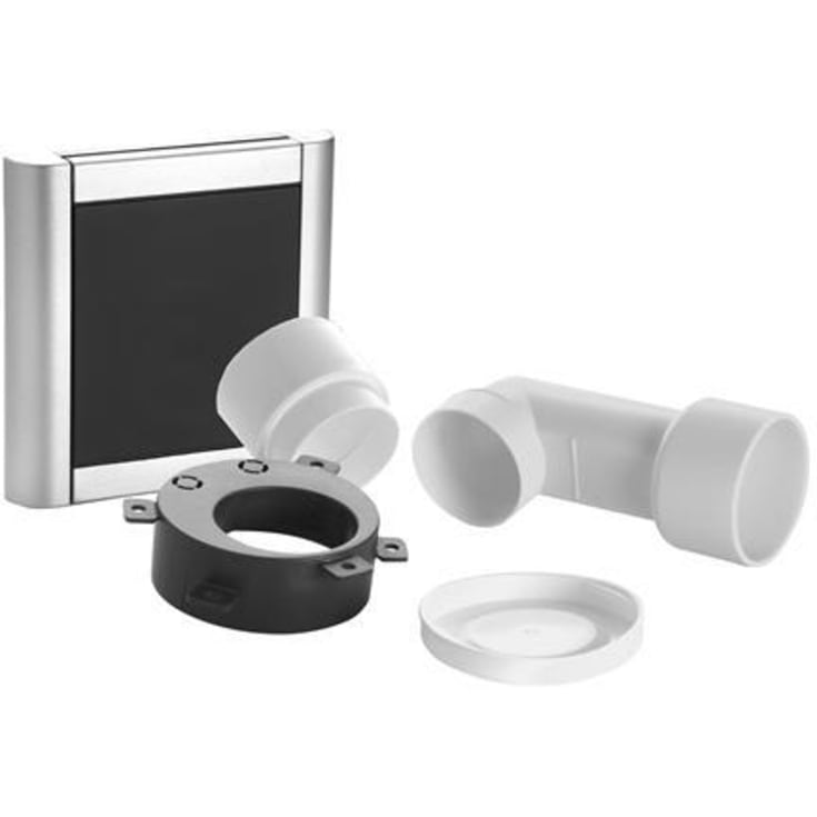 Nilfisk-Frithiof Design sugekontakt med fittings - alu/sort