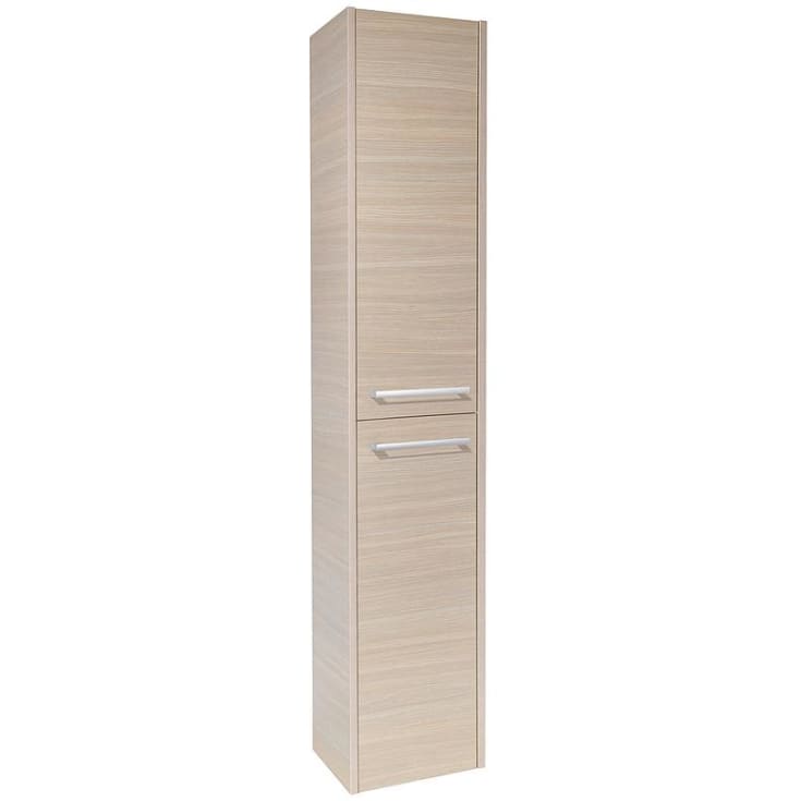 Gustavsberg Nordic³ højskab med låger 180 x 35 cm i lys eg