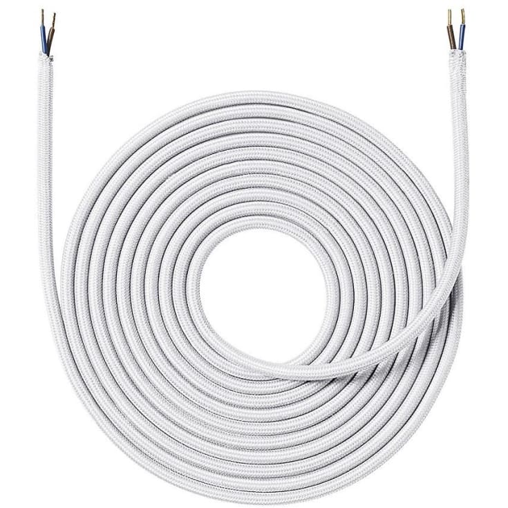 Nielsen Light tygledning, 2x0,75 mm², 4 meter, vit