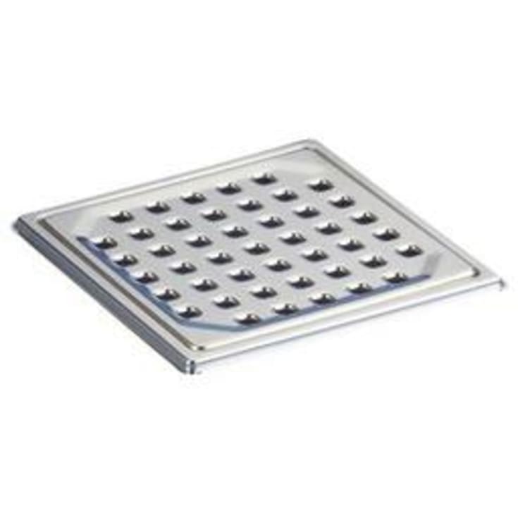 Purus afløbsrist, rist og ramme, 154x154 mm, rustfrit stål