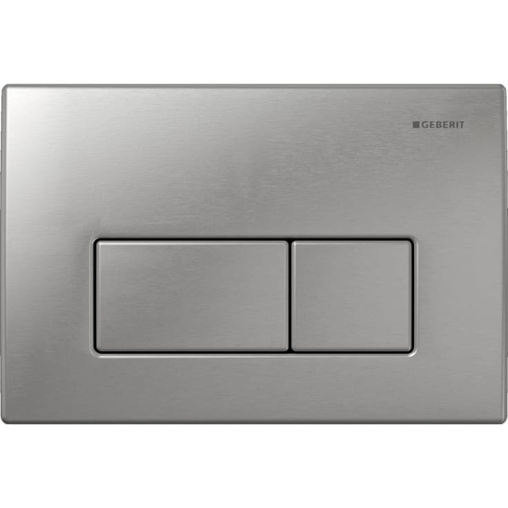 Geberit Kappa 50 betjeningsplate, børstet rustfritt stål