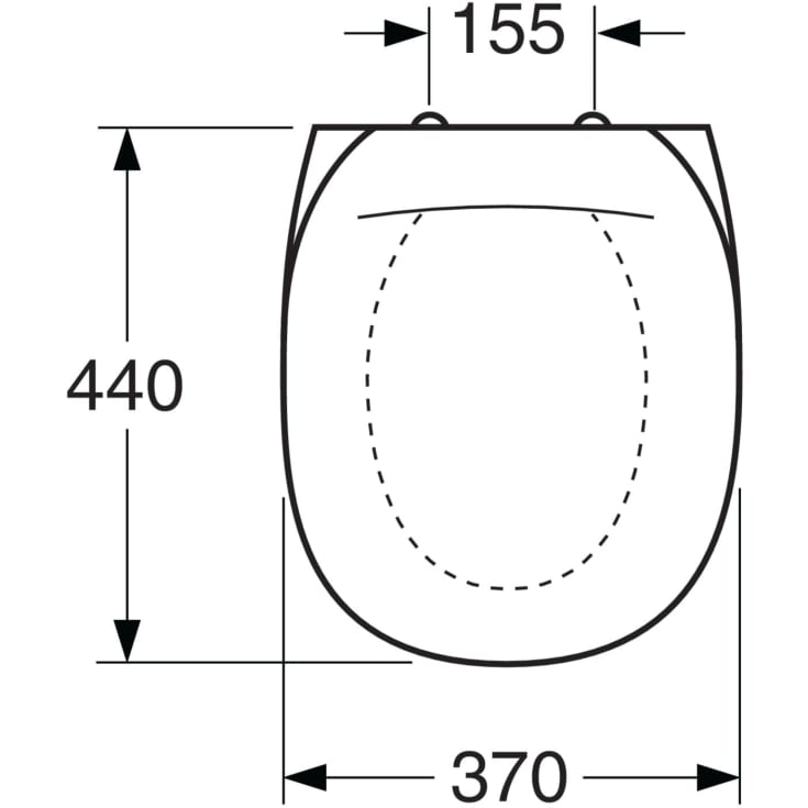 Gustavsberg Nordic/Artic toiletsæde, hvid