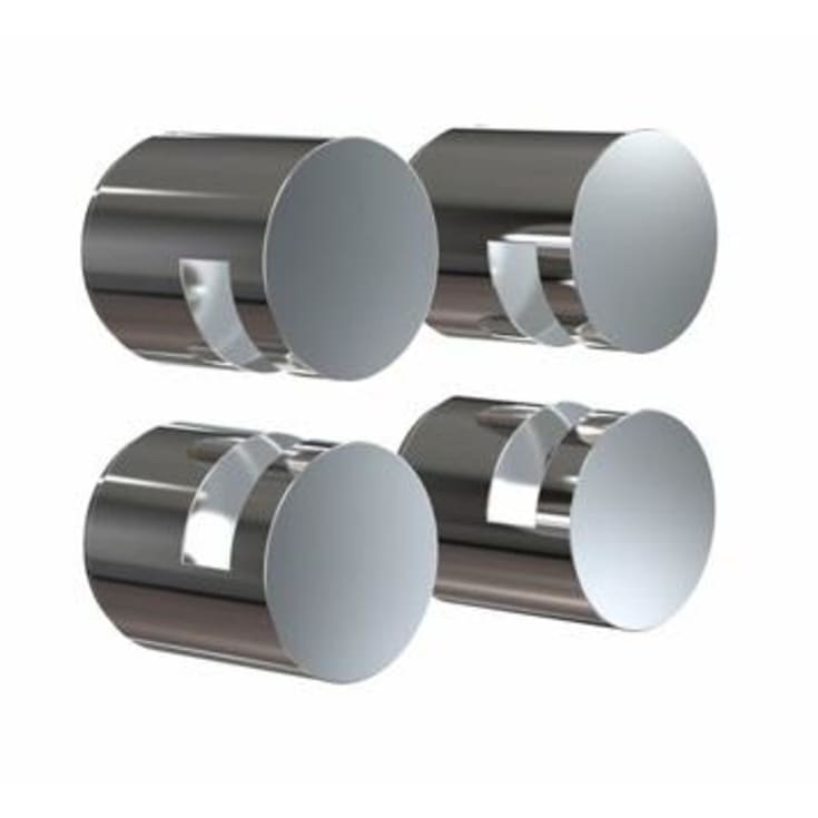 Frost Nova2 spejlbeslag, poleret rustfrit stål, 4 stk