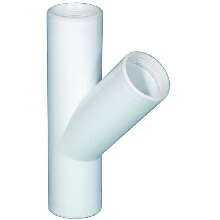 Purus indstik grenrør, 45°, Ø32 mm, plast, hvid