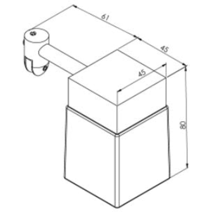 Loevschall Cube spegellampa