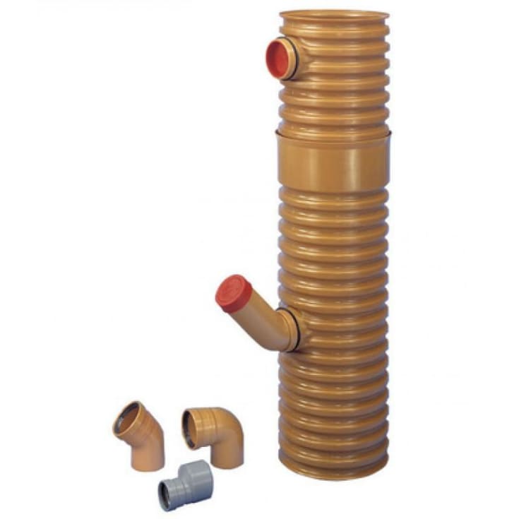 Wavin tagnedløbsbrønd PVC, vandlås og drejelig top, 315 mm