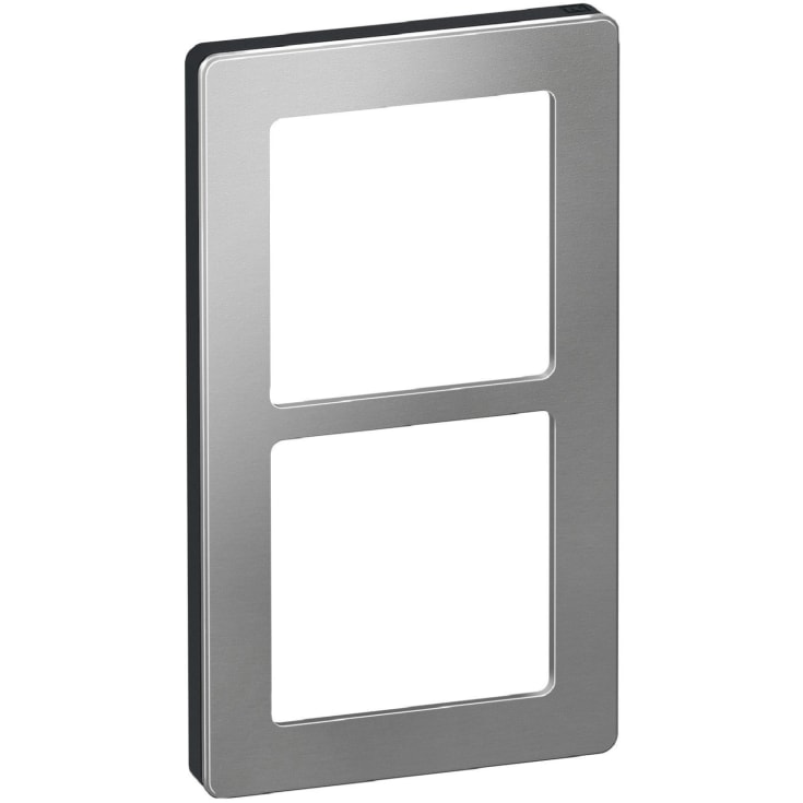 LK Fuga Pure 66 designramme, 2 modul, stål