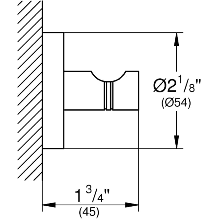 Grohe Essentials håndkleknagg, børstet sort krom