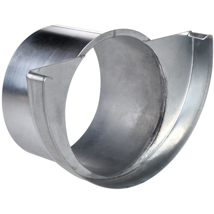 11" x 75 mm Endebund med tud Zink Plastmo