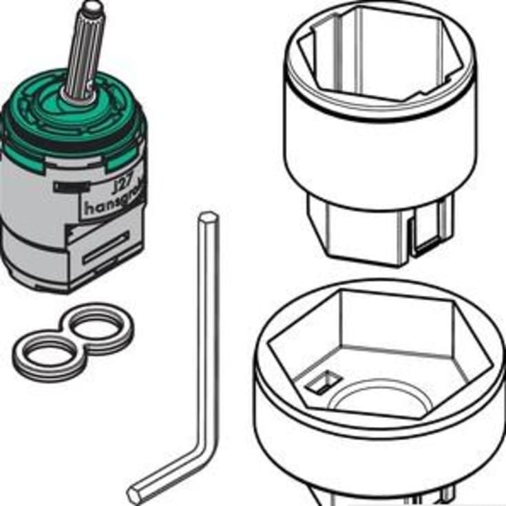 Hansgrohe kassett inkl. verktøy