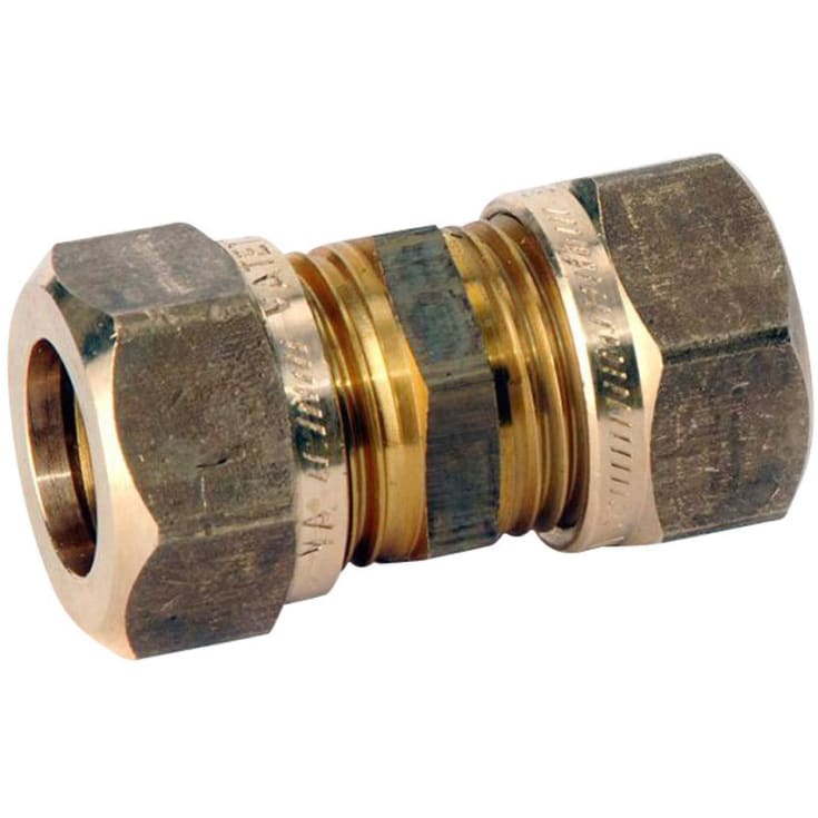 Vatette Rak koppling, gul 42mm