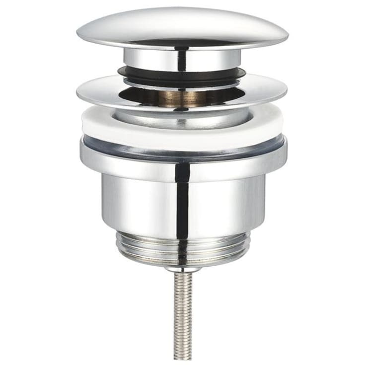 Secher AF 706-H bunnventil, push-open, krom