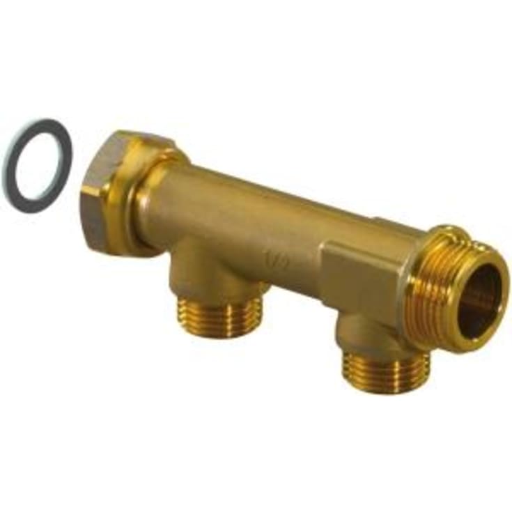 Uponor Aqua Plus fördelarrör WTR DR 3/4" x 1/2", 2 förgreningar