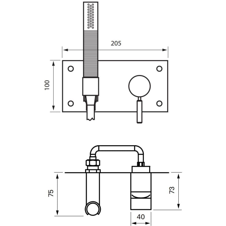 Tapwell Box BOX011-364 duschset, krom