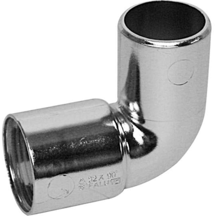 Avloppsvinkel, 90°, Ø32 mm, krom