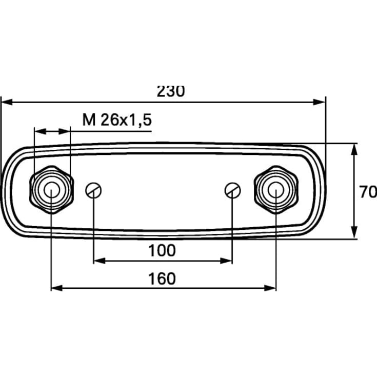 Mora Fix Blandarfäste för PB-, PEX- och ALU-PEX-rör 15x2,5 mm, C/C 160 mm.