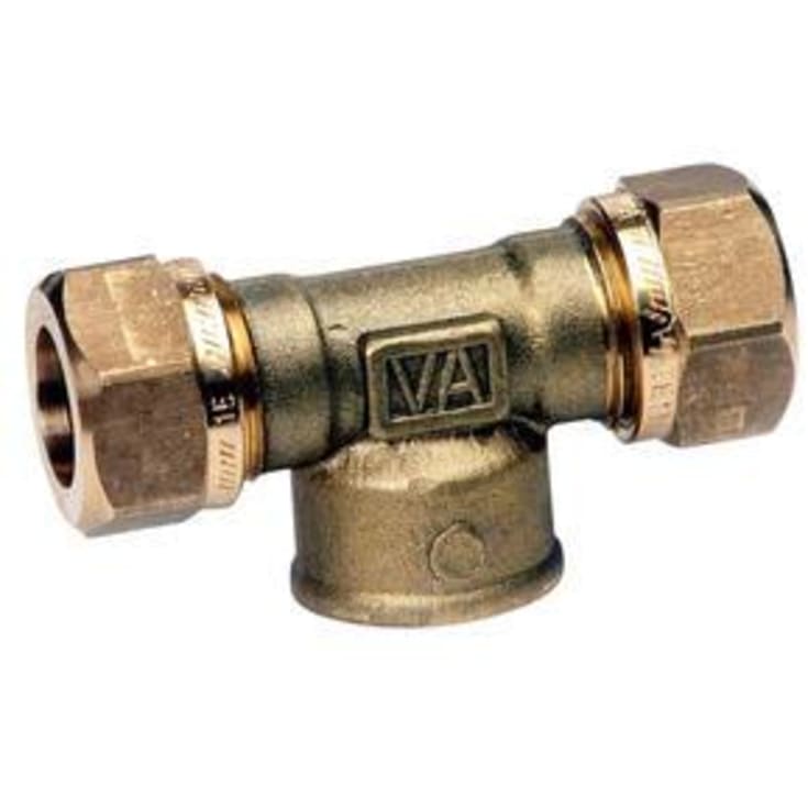 Vatette T-koppling, gul 12xG15