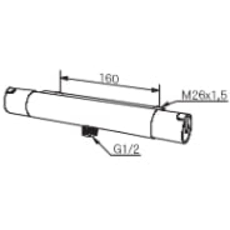 Mora Rexx T5 duschblandare, krom