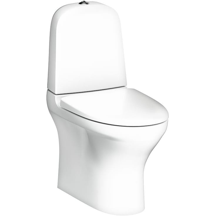 Gustavsberg Estetic 8300 toalett, uten spylekant, rengjøringsvennlig, hvit