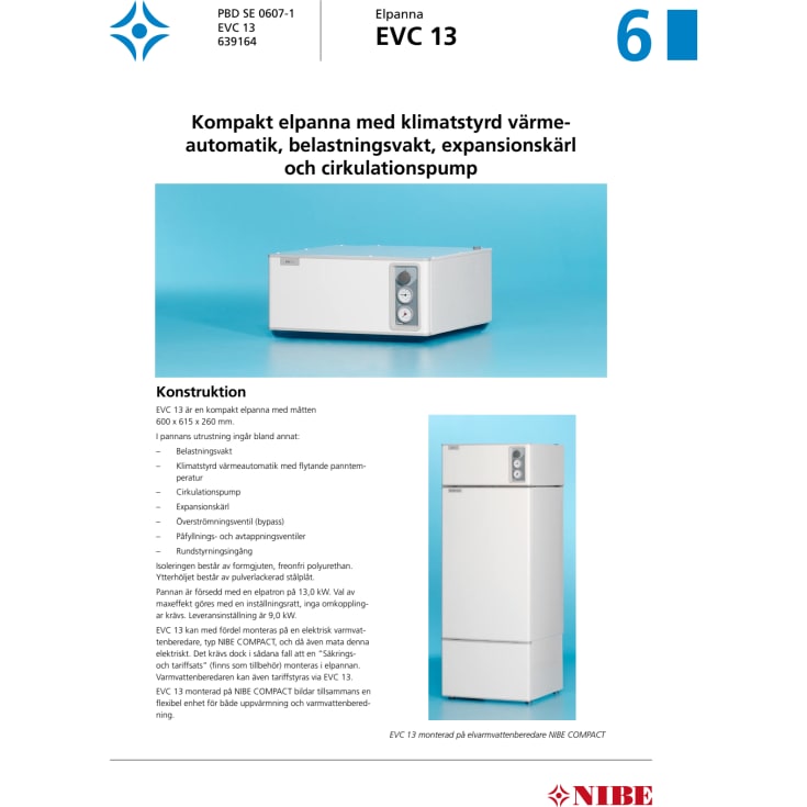Elpanna NIBE EVC 13