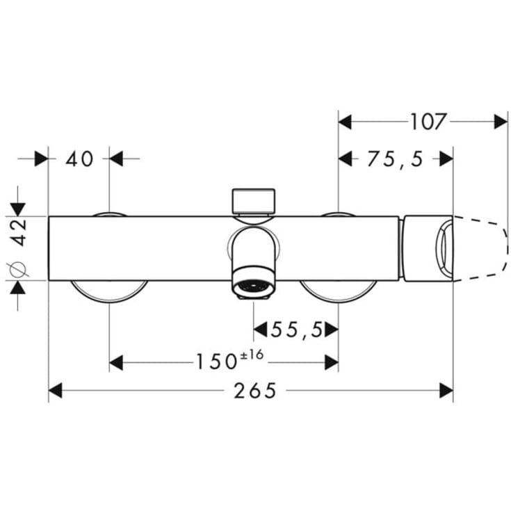 Axor Citterio M kararmatur, krom
