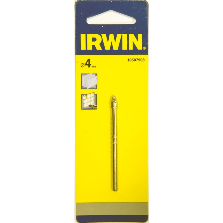 Irwin glas- og flisebor, 4 mm