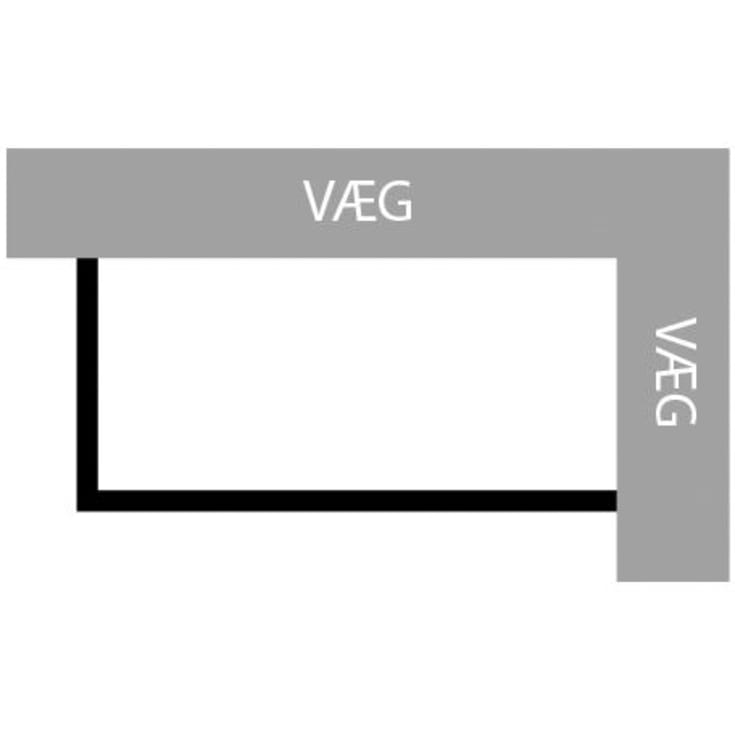 Duravit D-Code sidepanel, 80 cm, venstre