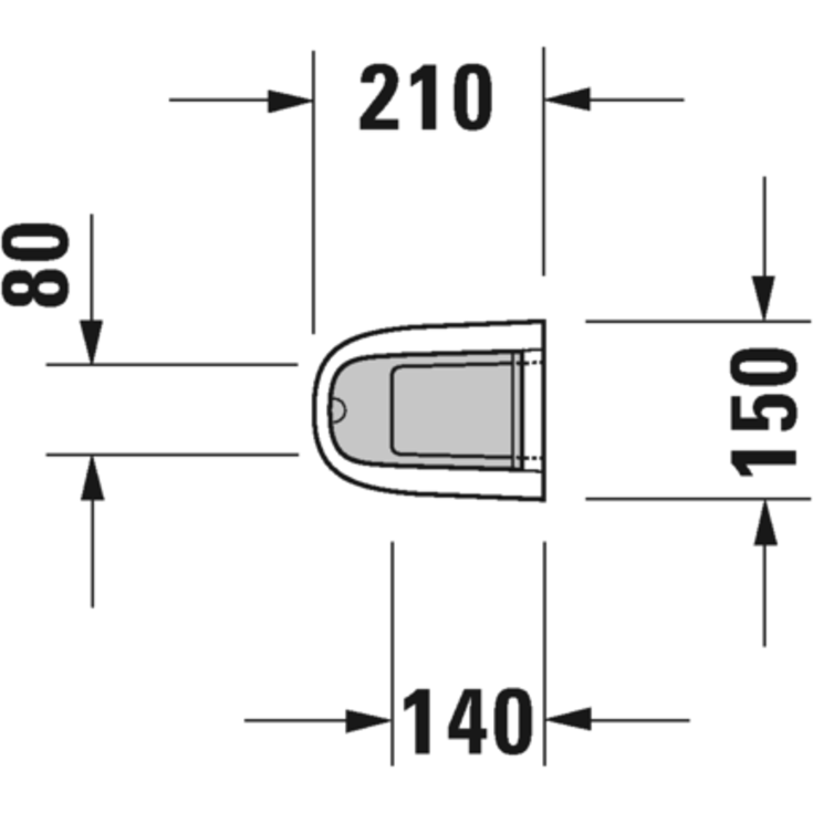 Duravit Starck 3 søjle til håndvask, hvid