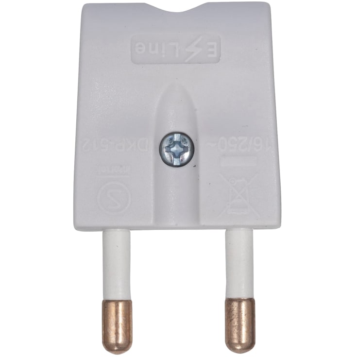 Stikprop, flad, grå