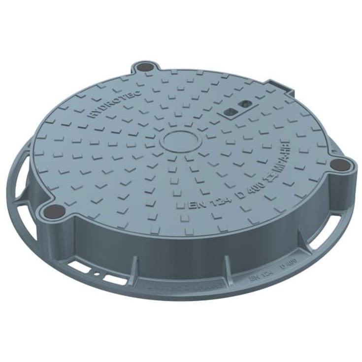 Duco 600 x 100 mm karm med boltet dæksel, rund, fast, 40 t, SG