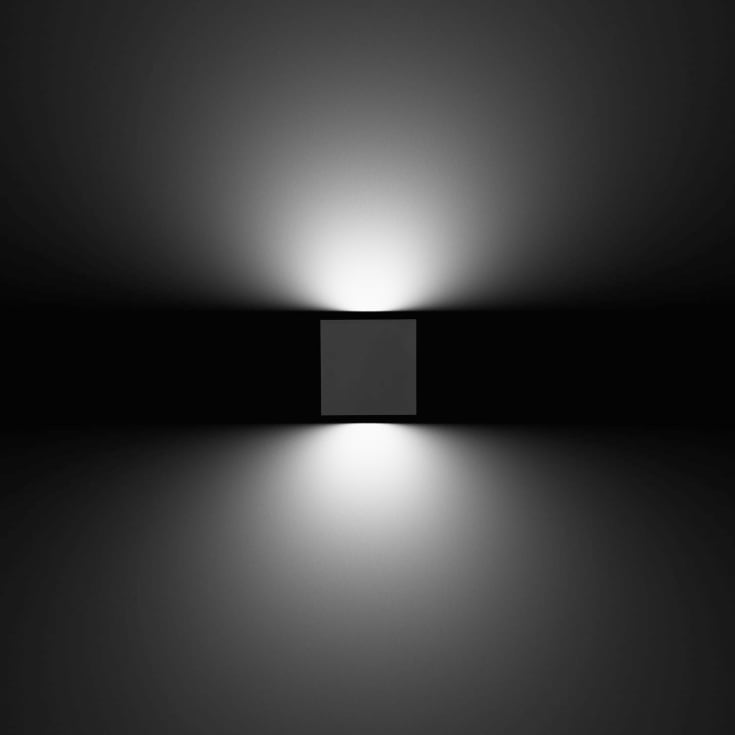 Vægarmatur Mimik 20 Flat BI LED 24W 3000K, antracit