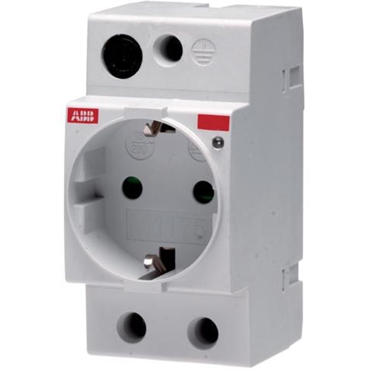 4 stk Stikdåse Schuko til dinskinne M1175