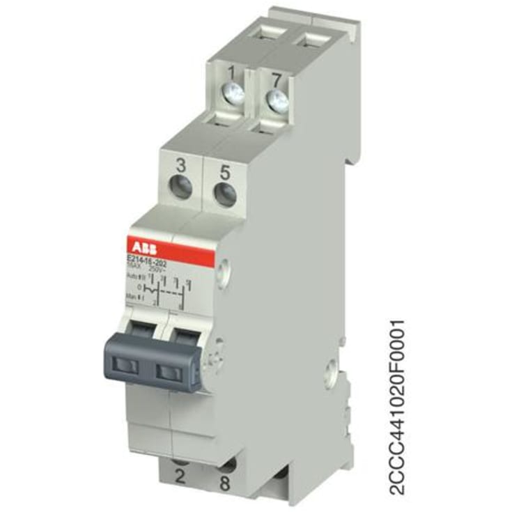 ABB omskifter, 2P, I-O-II