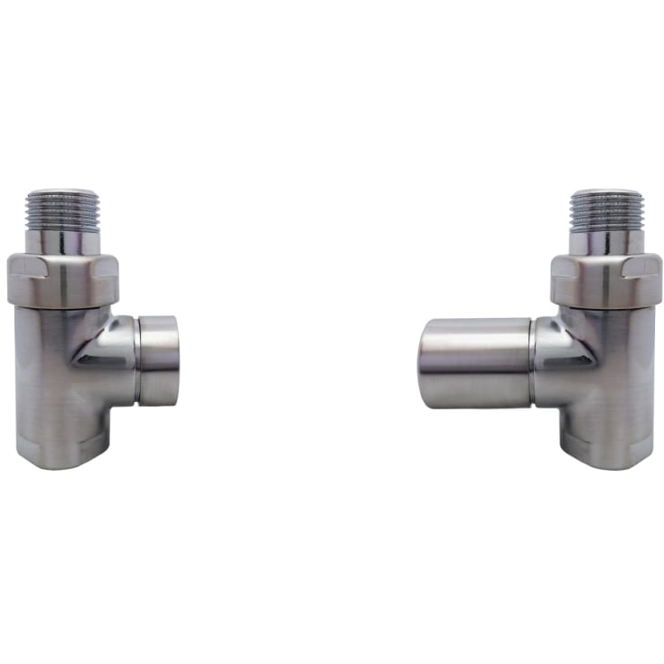 Kriss Cylinder Ventilsæt lige, Børstet Krom