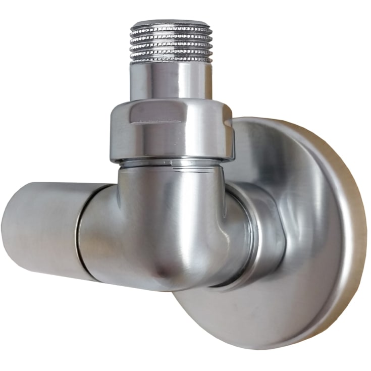 Kriss Corner ventilset, vinkel, borstat krom