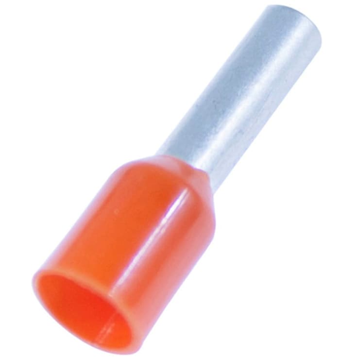 100 stk Tylle Isolerede 0,5 mm², orange, Hi 0,5/8 (100) (W)