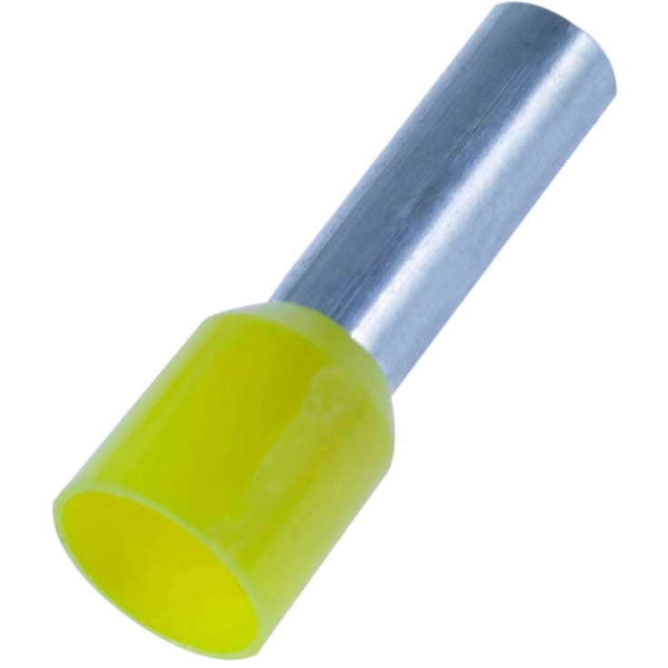 100 stk Tylle Isolerede 1,0 mm², gul, Hi 1/8 (100) (W)