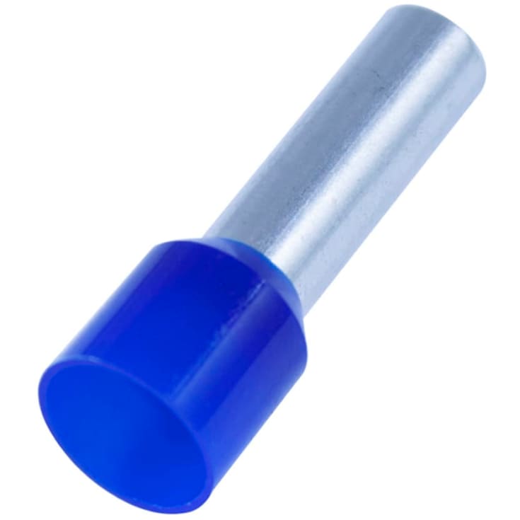 100 stk Isolert hylse 2,5 mm², blå, Hi 2,5/8 (100) (W)