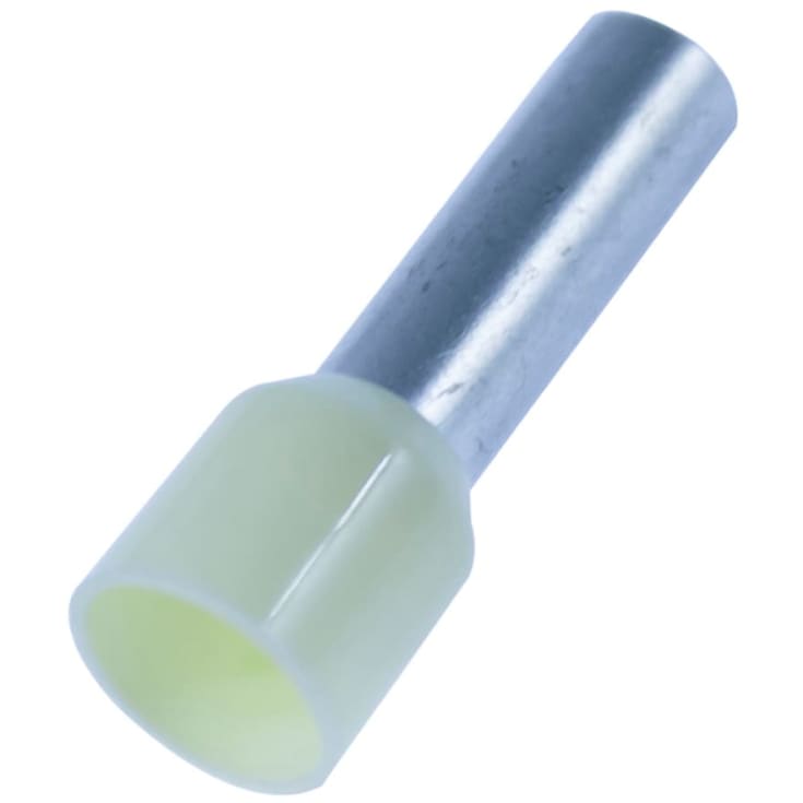 100 stk Tylle Isolerede 10 mm², elfenben, Hi 10/12 (100) (W)