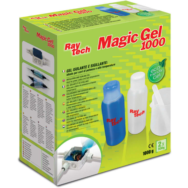 Raytech Magic gel 1000 ml, to komponent, m/2 flasker+bøtte+ske
