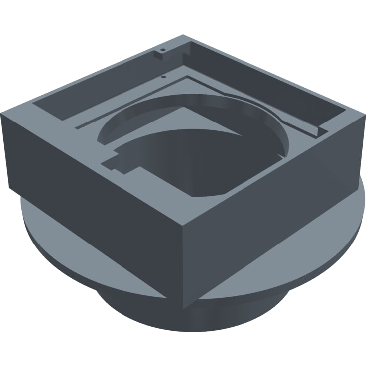 Duco 315 x 240 mm rendestenskarm, fast, GG SORT