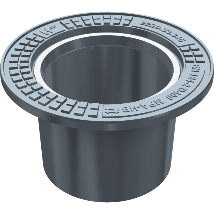 Duco 315 x 270 mm karm uden pakning, rund, flydende, SG SORT