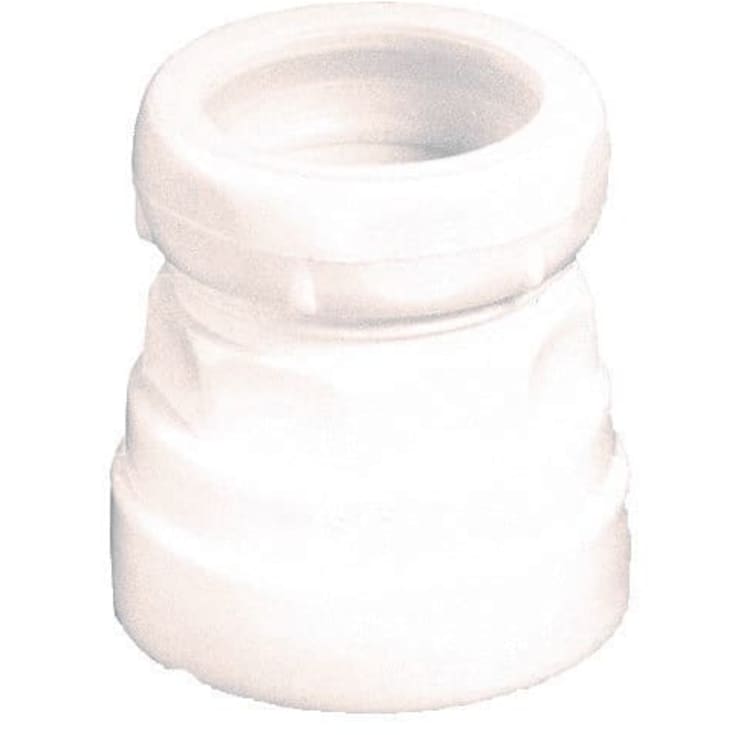 10 stk Overgang, Ø32 mm x 1" x 3/4", plast, hvid