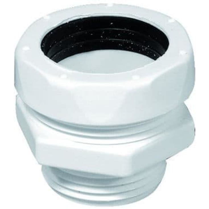 Purus övergång, Ø32 mm x 1", plast, vit