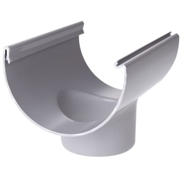 Plastmo tut, 12", Ø110mm, grå